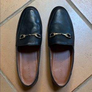 Coach horsebit leather loafers